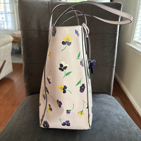 Kate Spade Dana Pansy Floral Tote Handbag - Picture 5 of 8